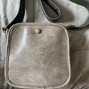 Grey Anthropologie Crossbody Bag